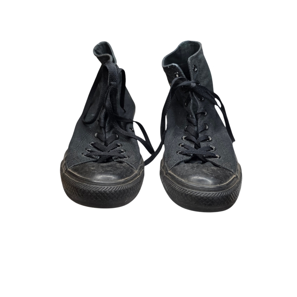 Converse Black Mid Top Sneakers Unisex - Picture 2 of 9